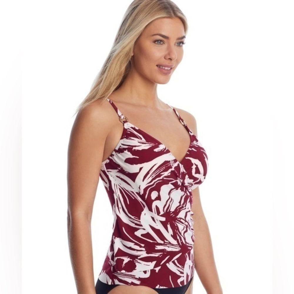 MAGICSUIT "Lily" Tankini Top Impressionist Red/White | NWT | Sizes 8 & 10 Avail